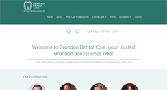 Desktop Screenshot of brandondentalcare.com